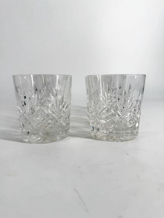 TIFFANY & CO. Clear Crystal Newport Rocks Glasses Set Of 6