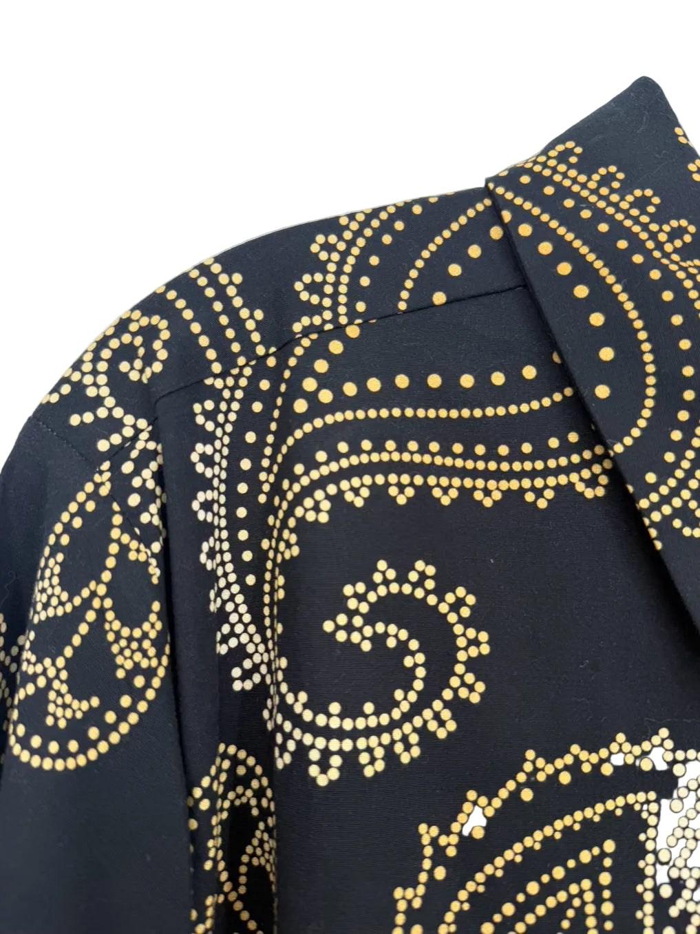 PERLAVERA Wmn's Size XL Black & Gold Paisley Midi-Dress NWT