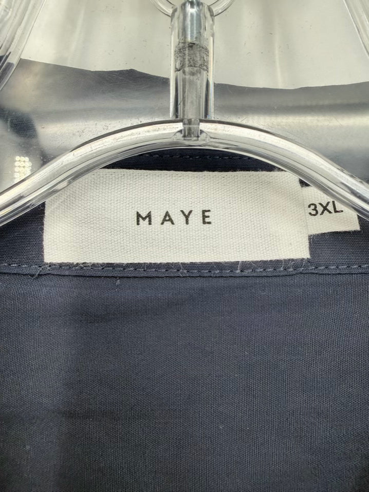 MAYE Wmn's Size 3XL Navy Maxi-Dress NWOT