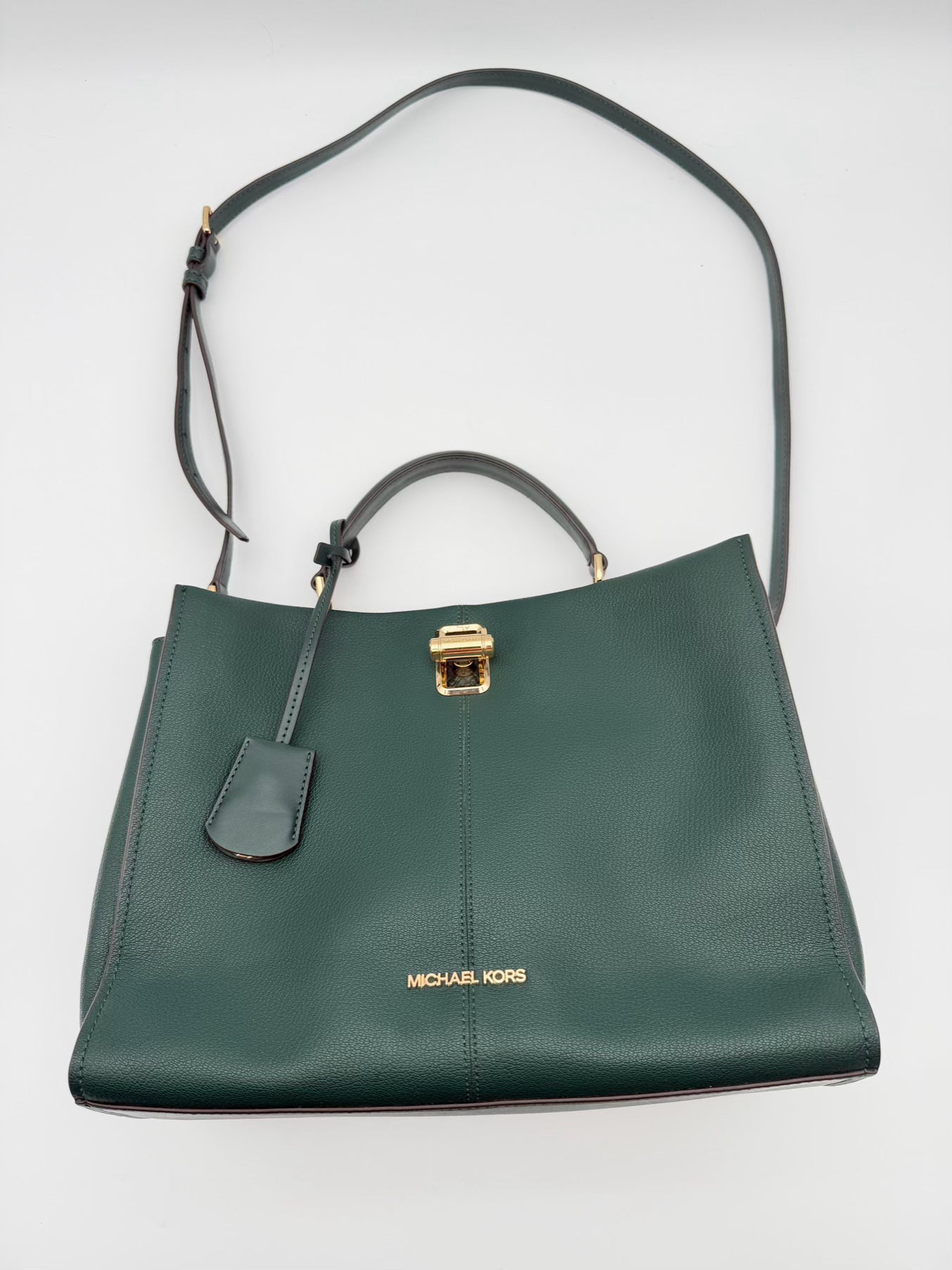 MICHAEL KORS Penelope Green Leather Purse