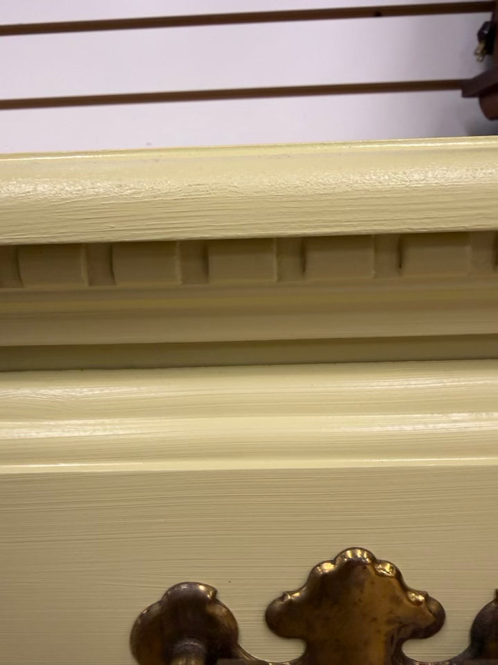 VINTAGE Yellow Painted Wood Dresser