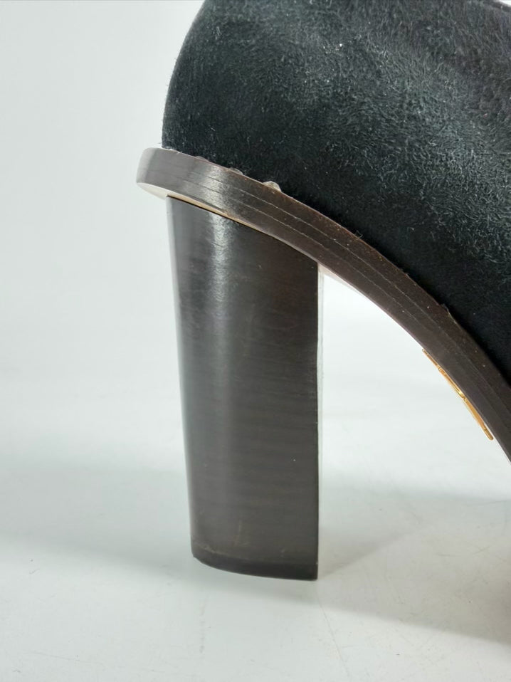 CHARLOTTE OLYMPIA Size 39 Black Studded Detail Heels