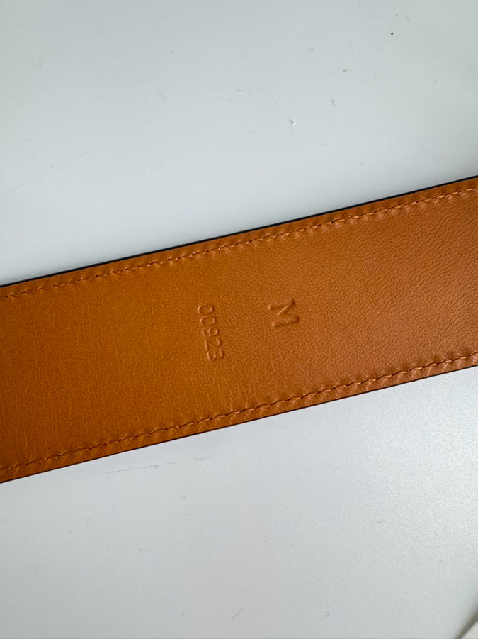 RALPH LAUREN M Leather Metallic Copper Belt NWT