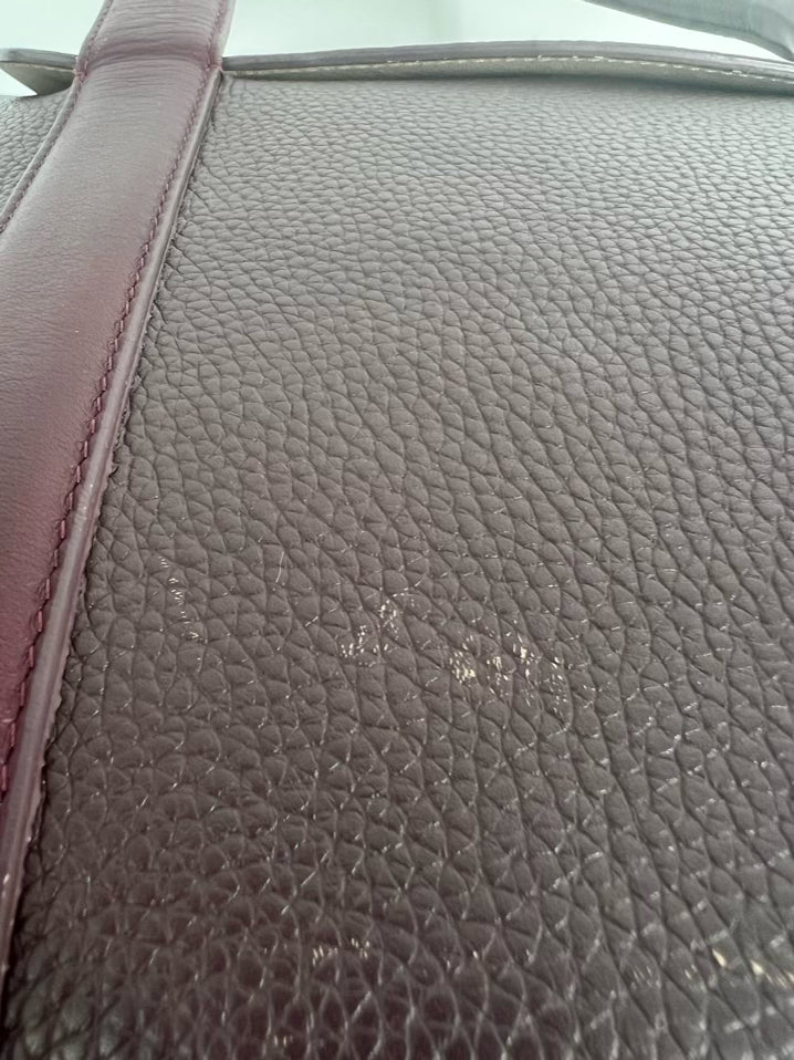 CUYANA Burgundy Leather Tote Bag