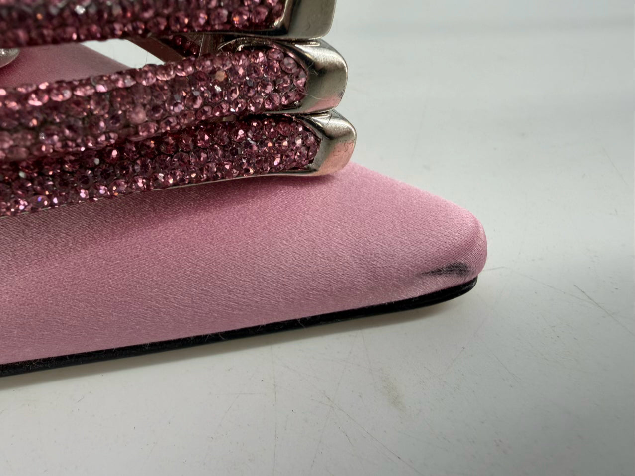 MACH & MACH Size 40 Pink Rhinestone Pumps