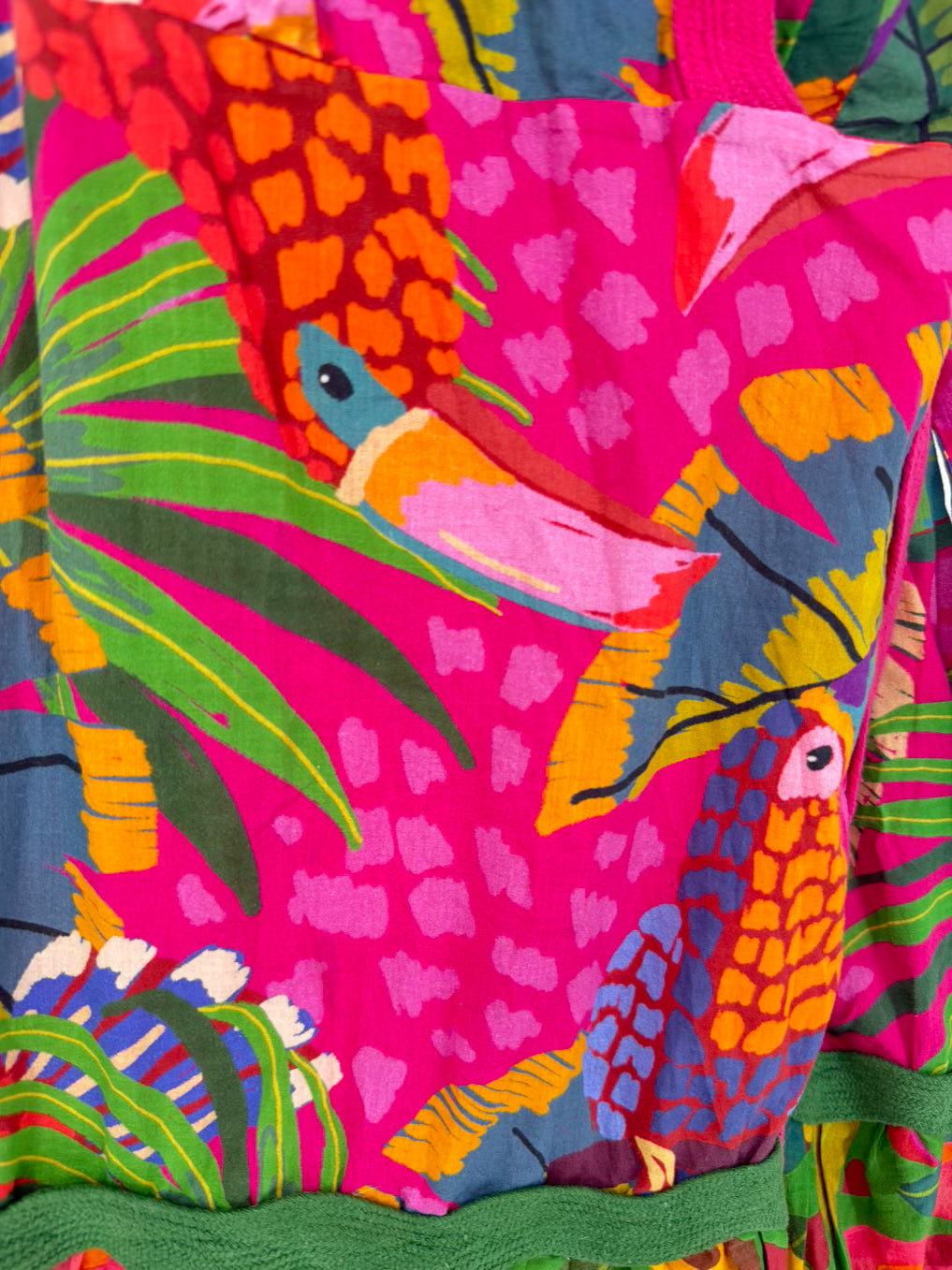 FARM RIO Size Wmn's L Magenta Tropical Sleeveless Wrap Maxi-Dress