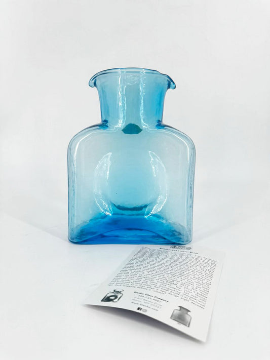 BLENKO Blue Glass Water Bottle