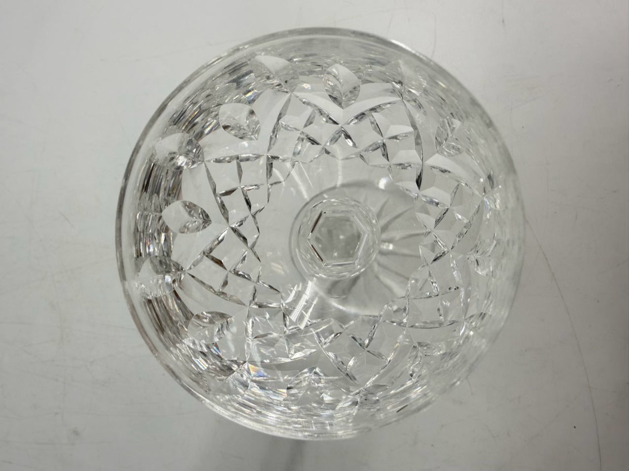 WATERFORD Clear Crystal Set Of 4 Lizmore Wine Glasses