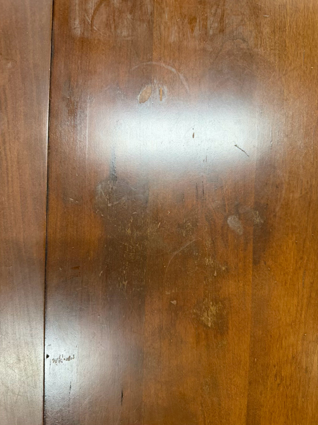 TELL CITY Drop Leaf Dark Brown Wood Pair Of End Tables