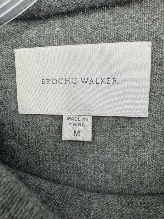 BROCHU WALKER Size M Gray Cashmere Sweater