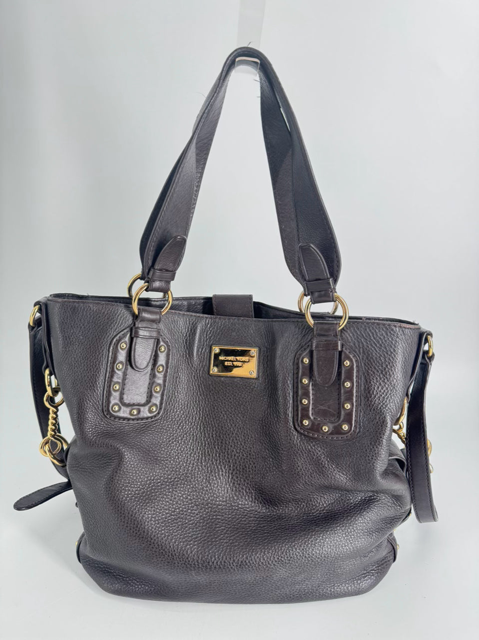 MICHAEL KORS Chocolate Leather Purse