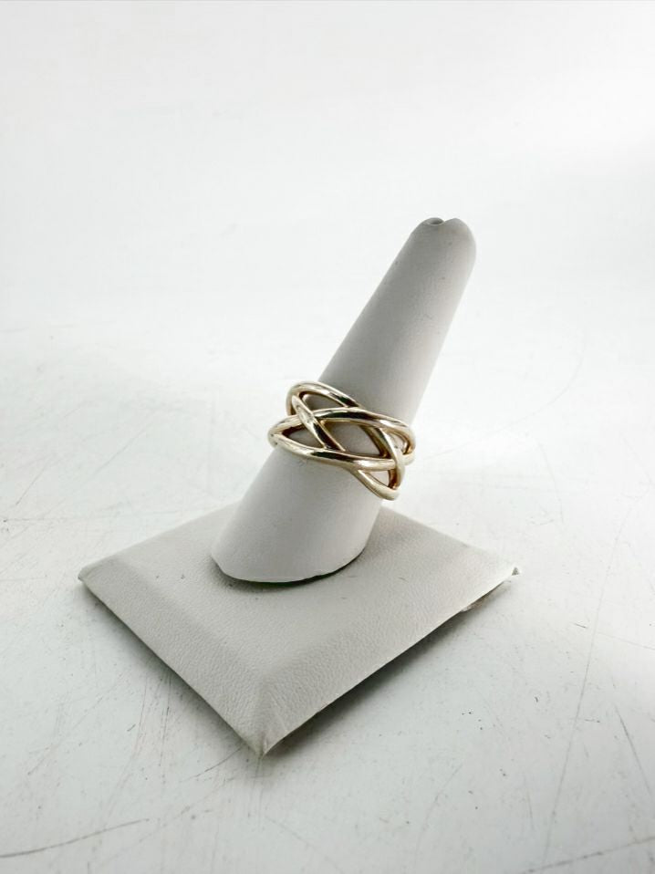 TIFFANY & CO. STERLING SILVER Multi Strand Knot Ring