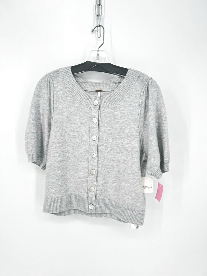 FREE PEOPLE Size M Gray Wool Blend Cardigan NWT