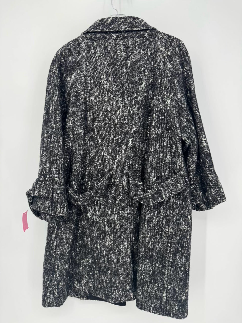 CIVIDINI Size 46 Black & Gray Wool Blend Coat