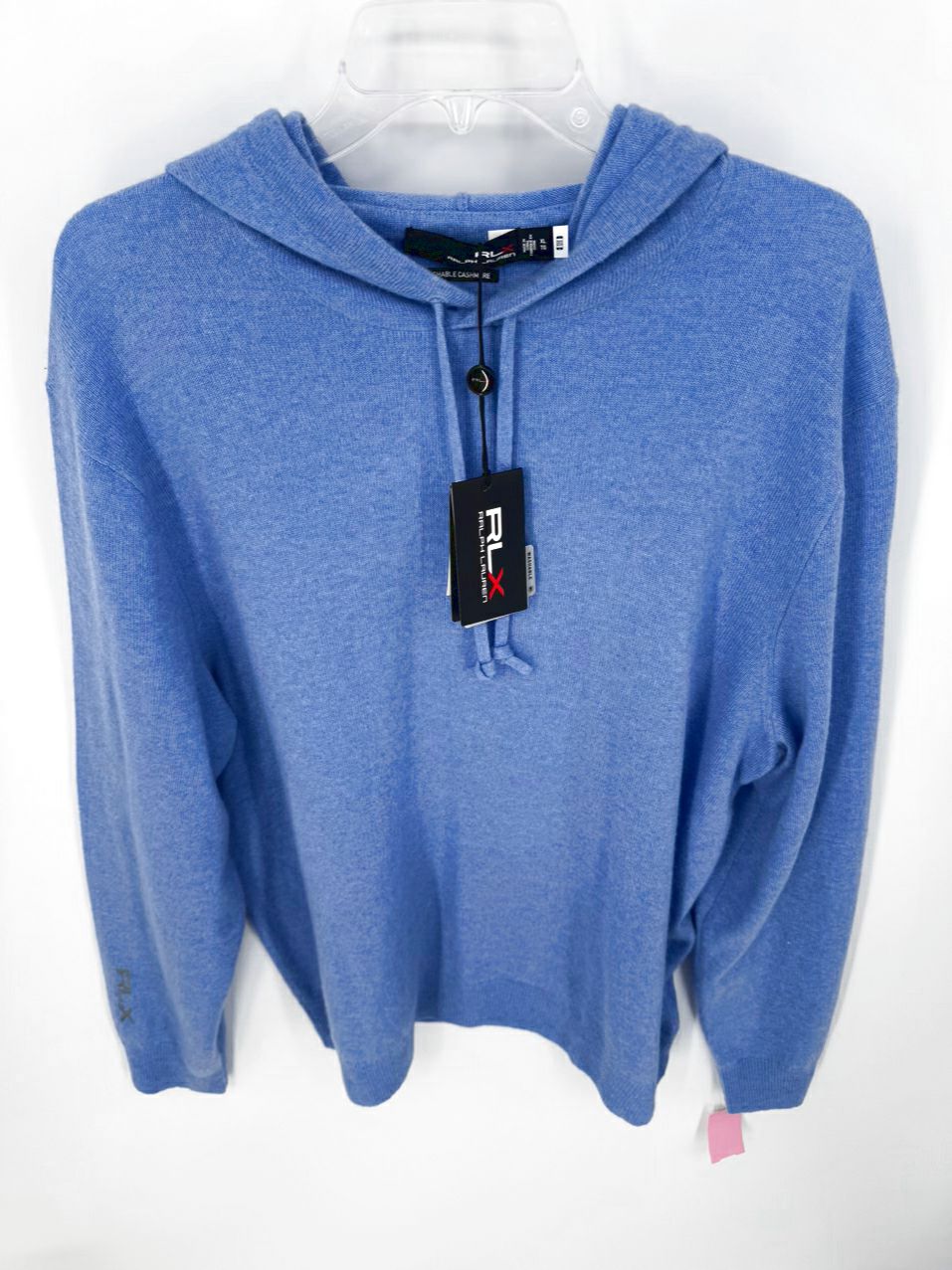RLX by RALPH LAUREN Size XL Blue Cashmere Hoodie NWT