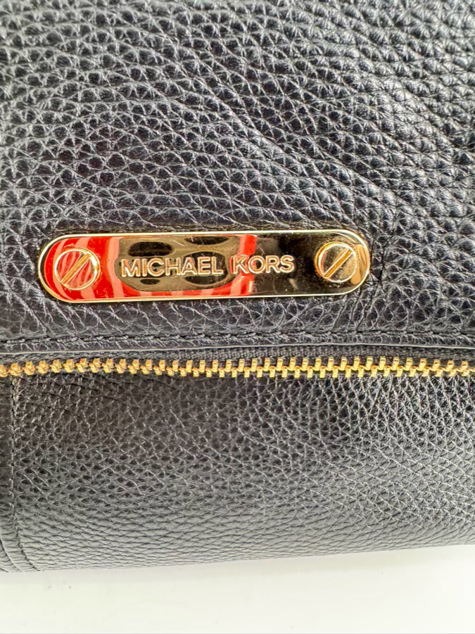 MICHAEL KORS Black Leather Crossbody Bag