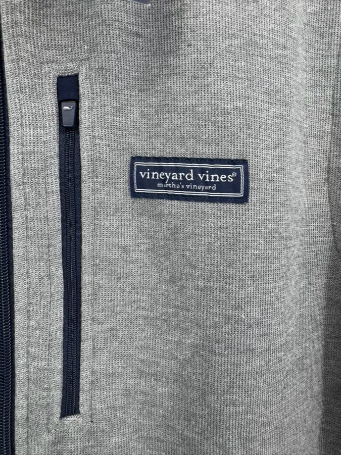 VINEYARD VINES Size XL Gray Mountain Sweater Fleece Vest NWT