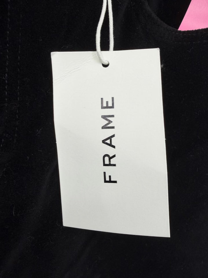 FRAME Wmn's Size 31 Black Velveteen Pants NWT