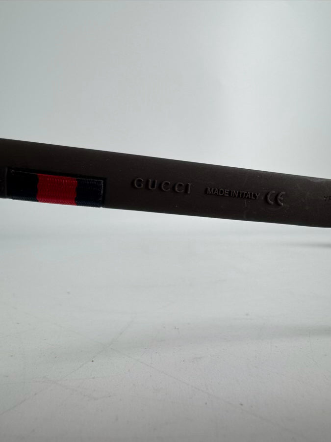 GUCCI Black Sylvie Web Accent Wayfarer Sunglasses