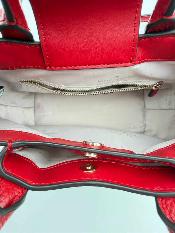 KATE SPADE Dumpling Mini Leather Red Satchel