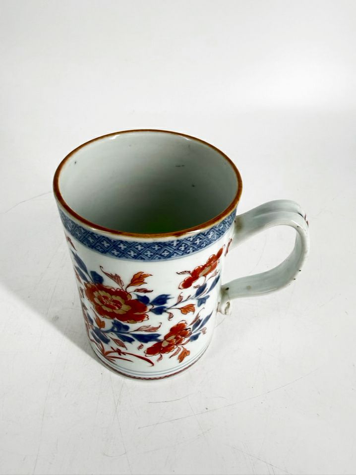 IMARI White, Orange & Blue Stein