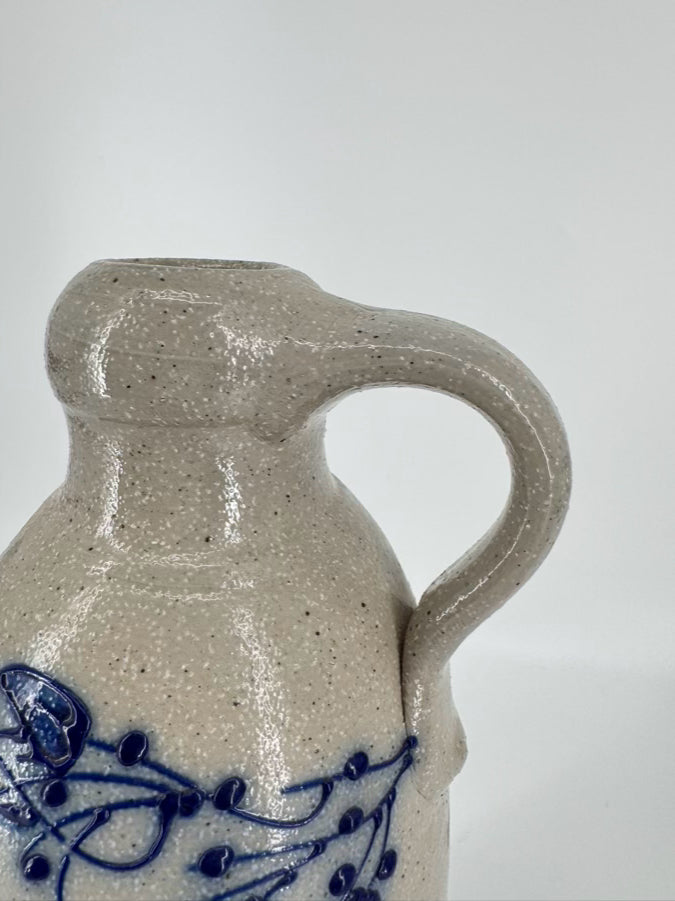 SALMON FALLS Gray & Blue Stoneware Jug