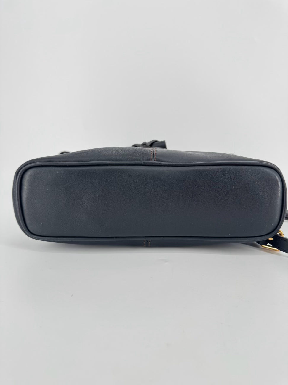 DOONEY & BOURKE Black Leather Crossbody Bag With Toggle Closure