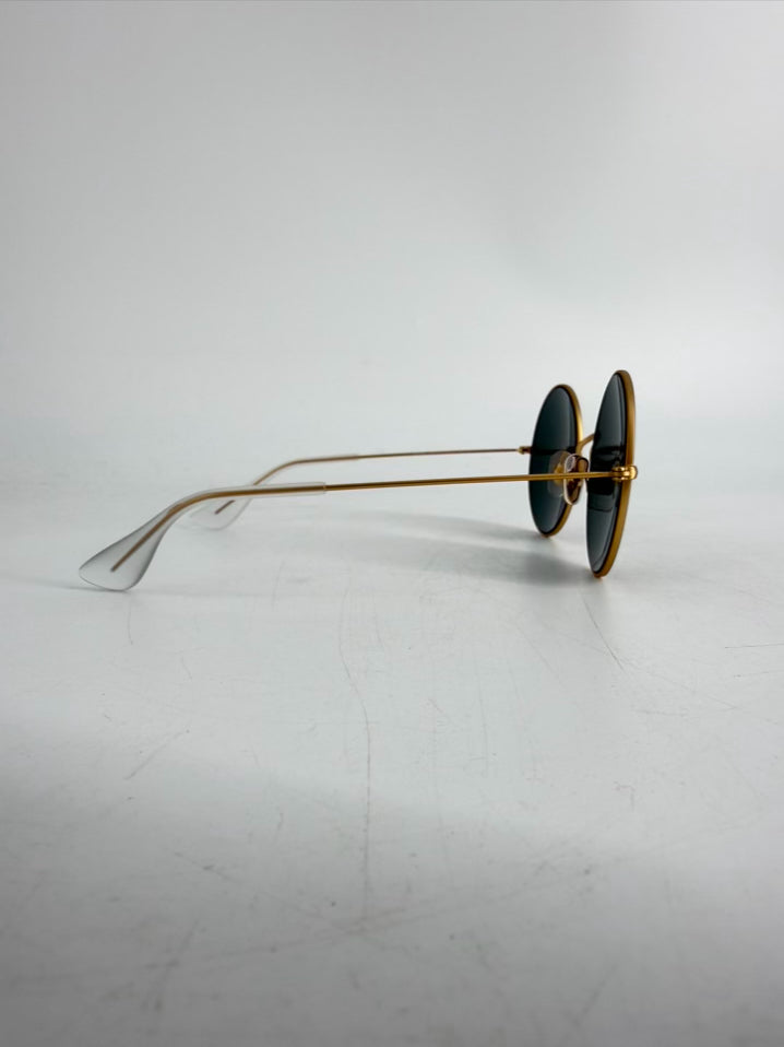 RAY-BAN Oval 1970 Gold Tone Sunglasses
