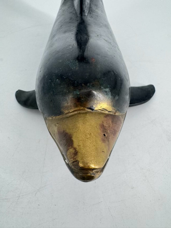 Metal Dolphin Figure