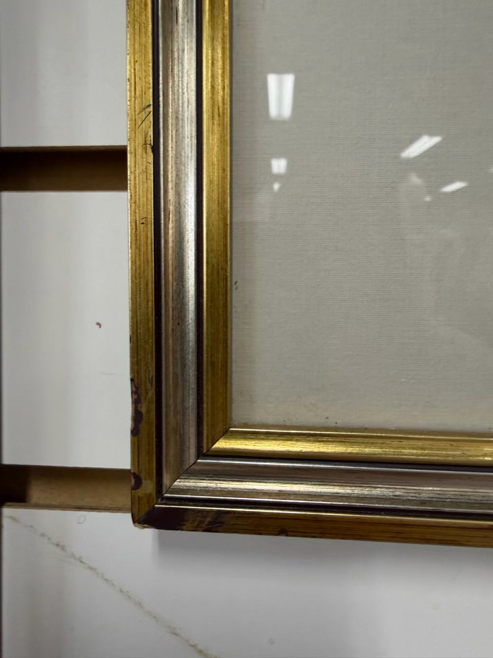 SIGNED RAY HARM Red Winged Blackbird Print In Gold Frame