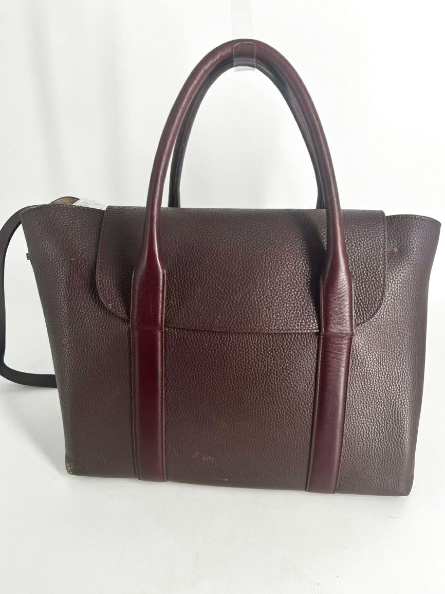 CUYANA Burgundy Leather Tote Bag