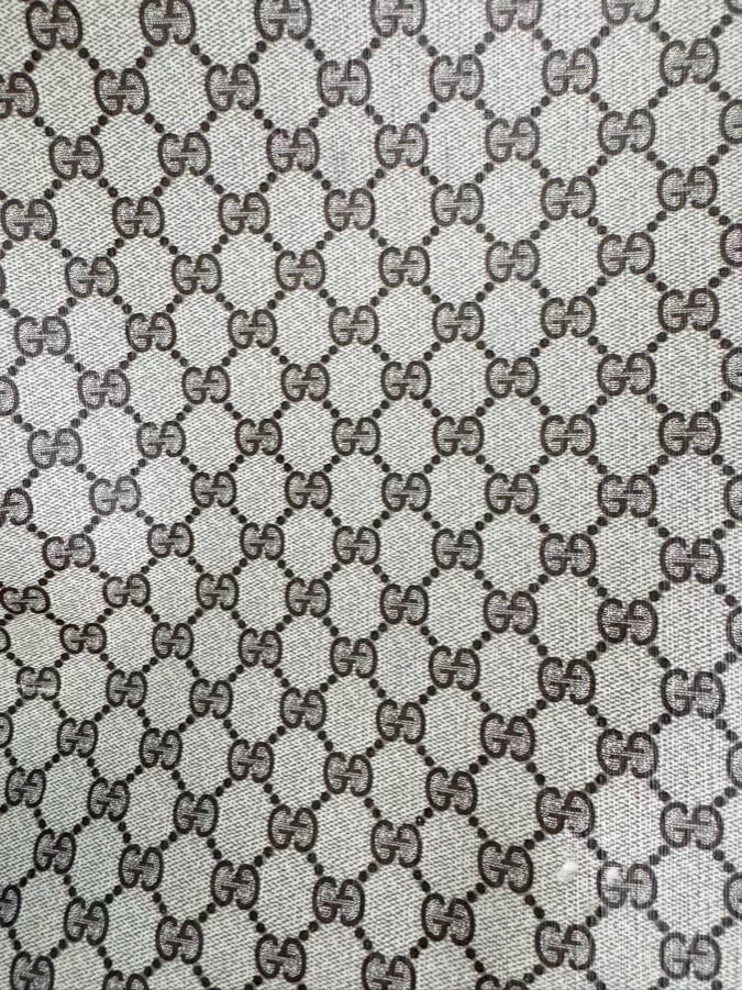 VINTAGE GUCCI Coated Canvas Brown Logo Luggage