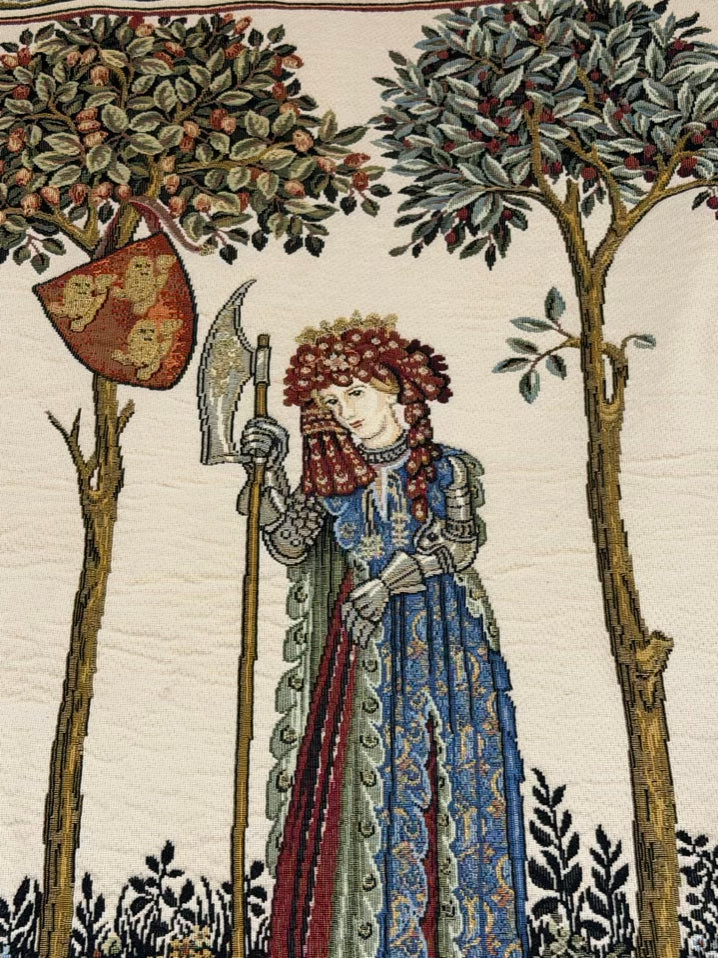 Cream The Nine Worthies Fabric Tapestry