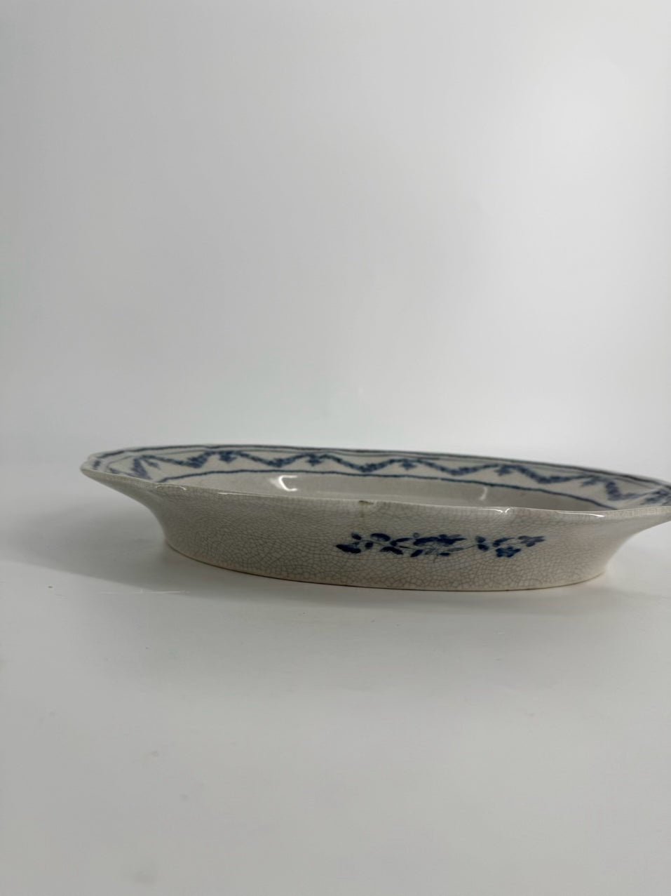 CAPA Blue & White Rooster Ceramic Platter