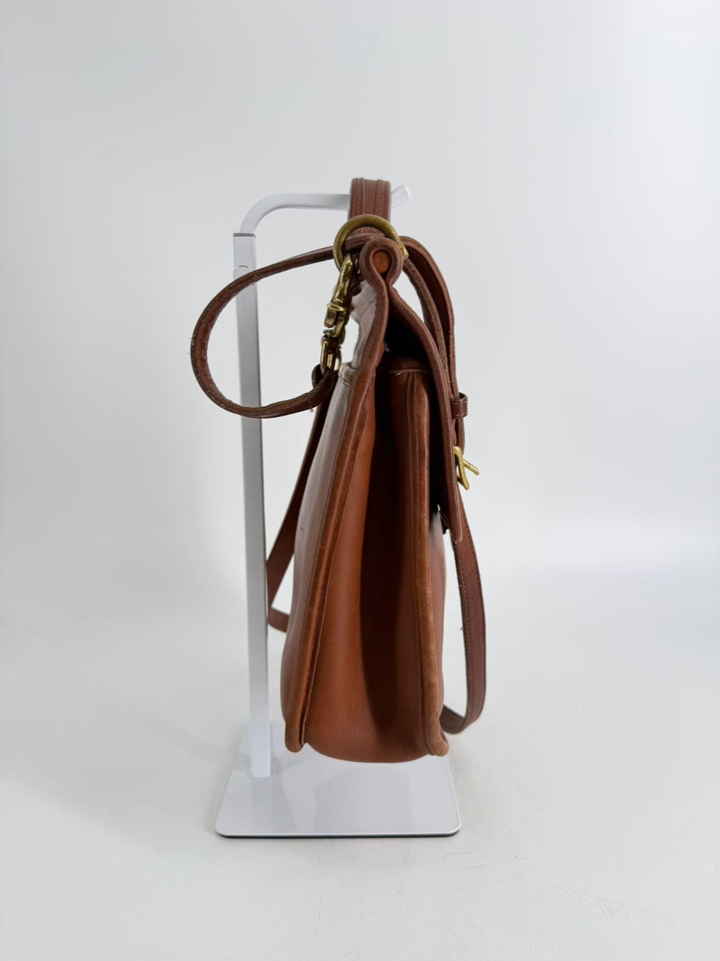 COACH Willis Cognac Leather Crossbody Bag