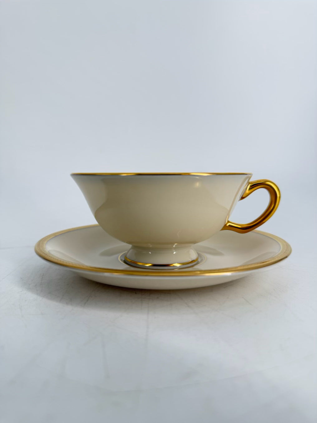 LENOX Cream Tuxedo 6 Piece Dinnerware Setting For 8 w/ Serving Pieces