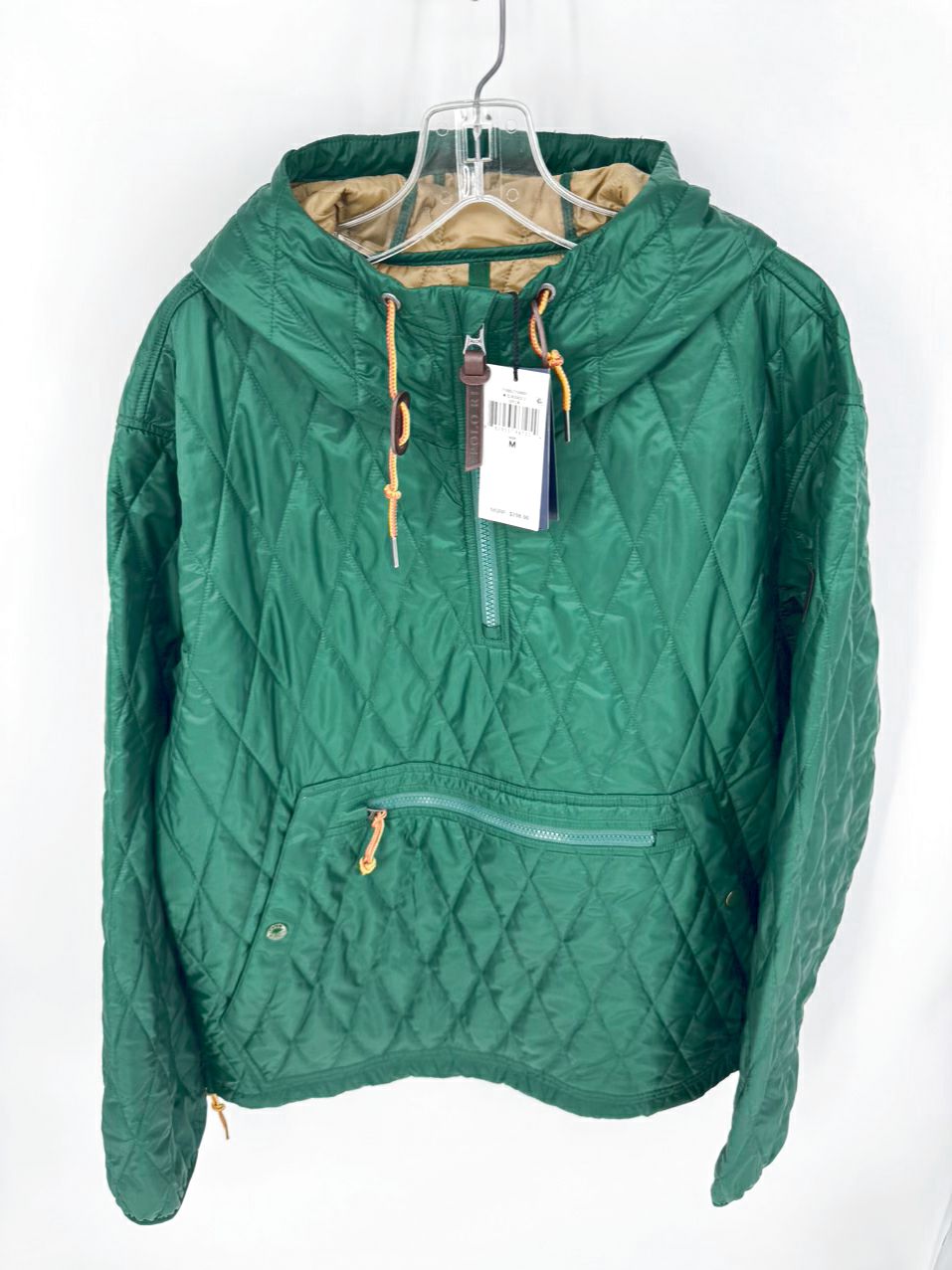 POLO RALPH LAUREN Size M Green Quilted Pullover Jacket NWT