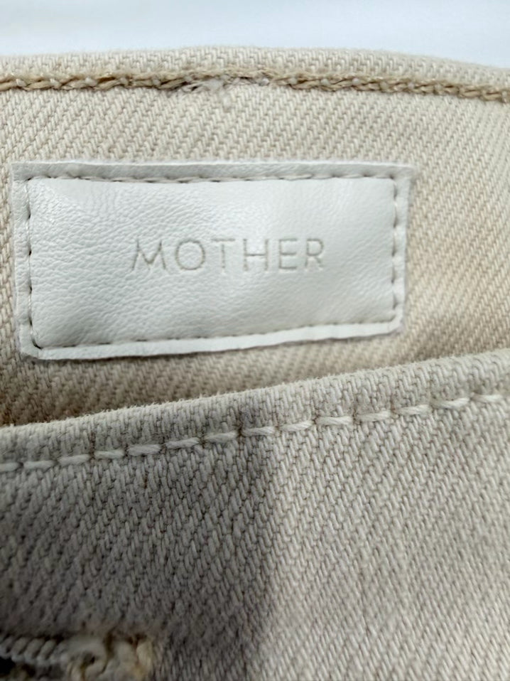 MOTHER Size 30 Beige Denim Jeans