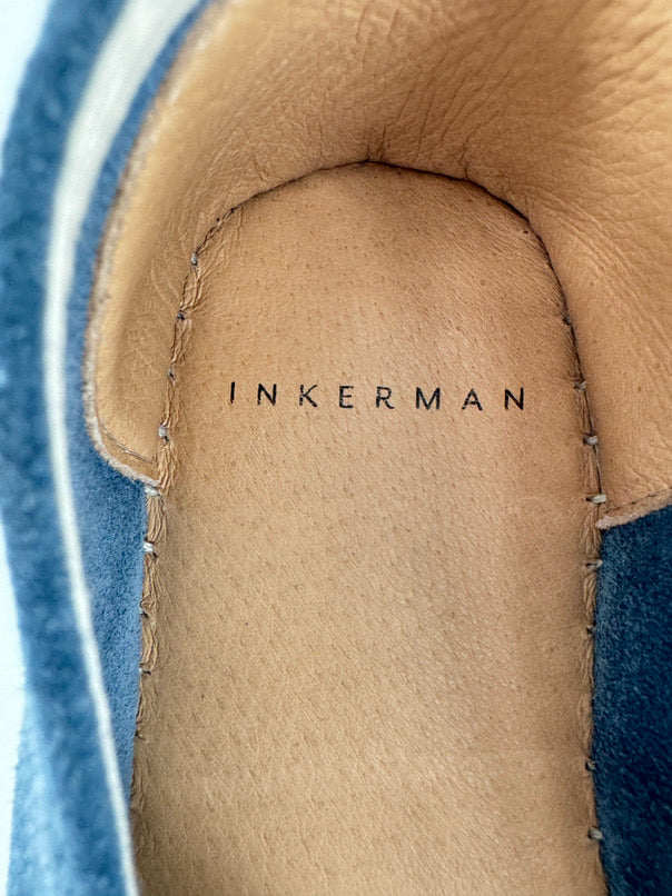 INKERMAN Size 39 Blue Suede Mackinac Island Espadrilles