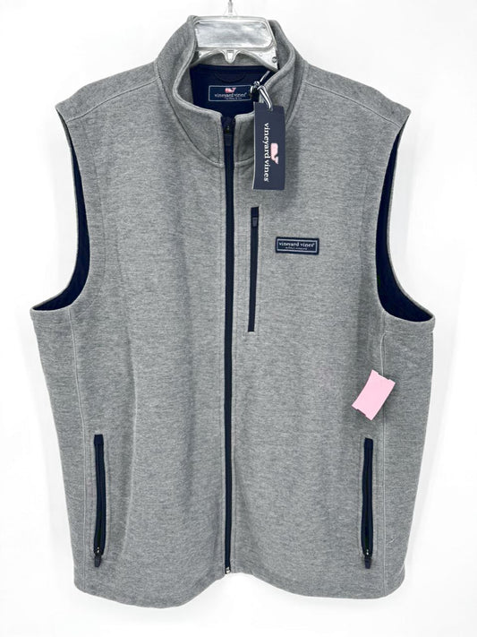 VINEYARD VINES Size XL Gray Mountain Sweater Fleece Vest NWT