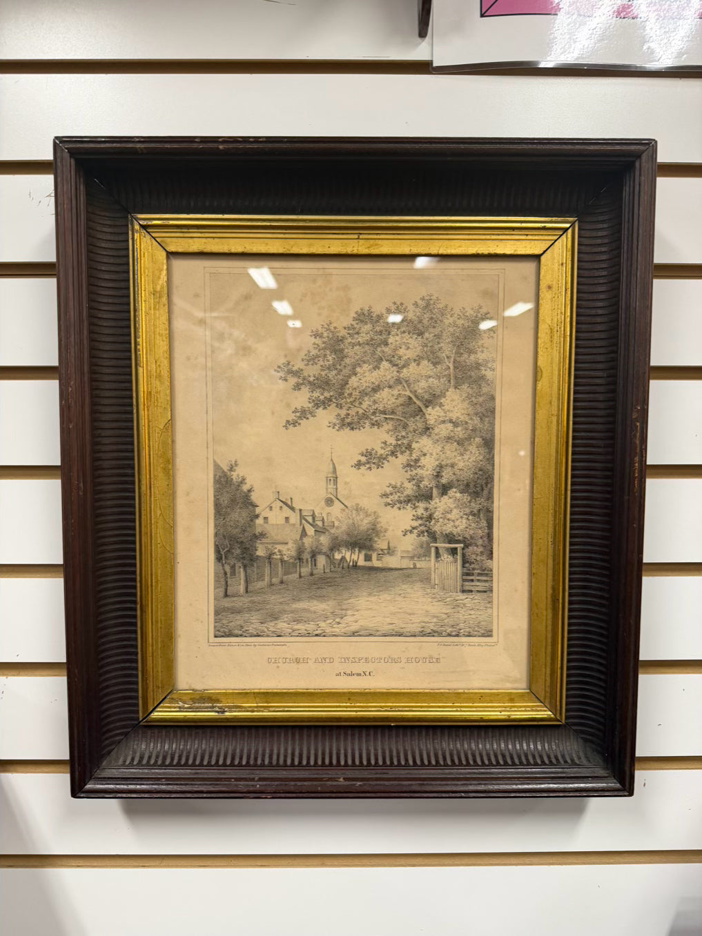 Inspectors House In Salem Etching In Antique Frame