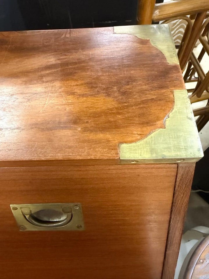 Wood Slant Top Desk w/ Drawers