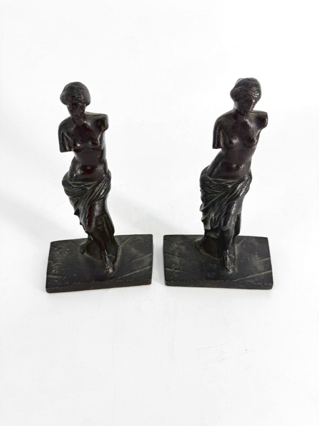 Black Iron Venus De Milo Pair of Book Ends