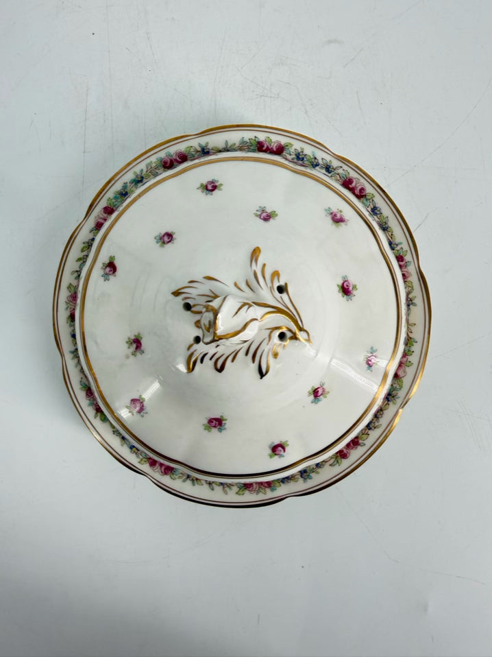 CAULDON White, Pink, Blue & Green China Breakfast Tray Dishware