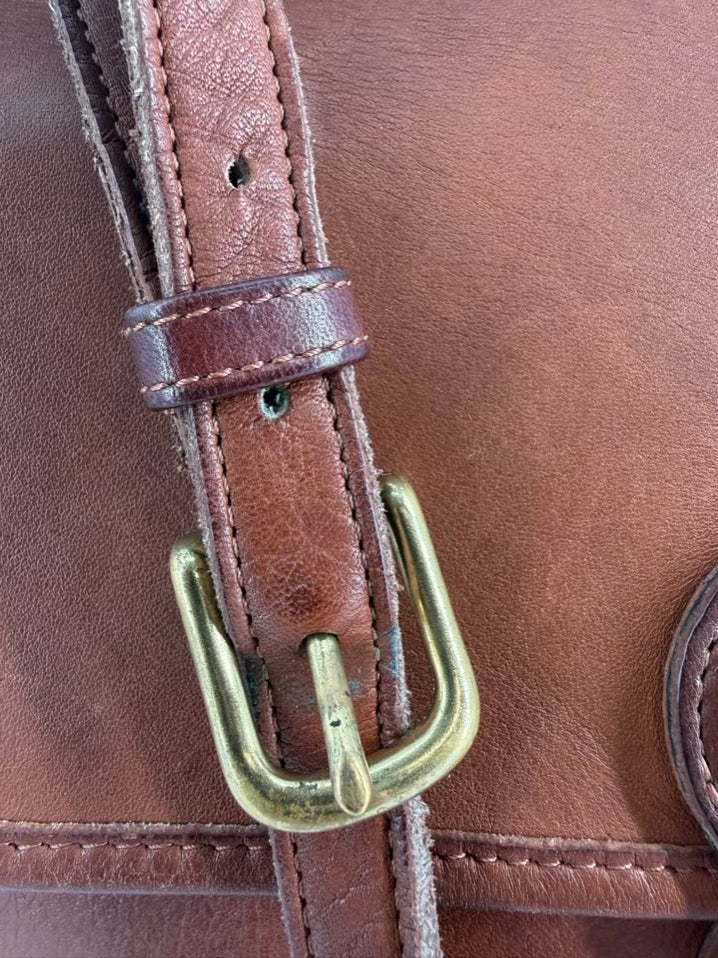 COACH Willis Cognac Leather Crossbody Bag