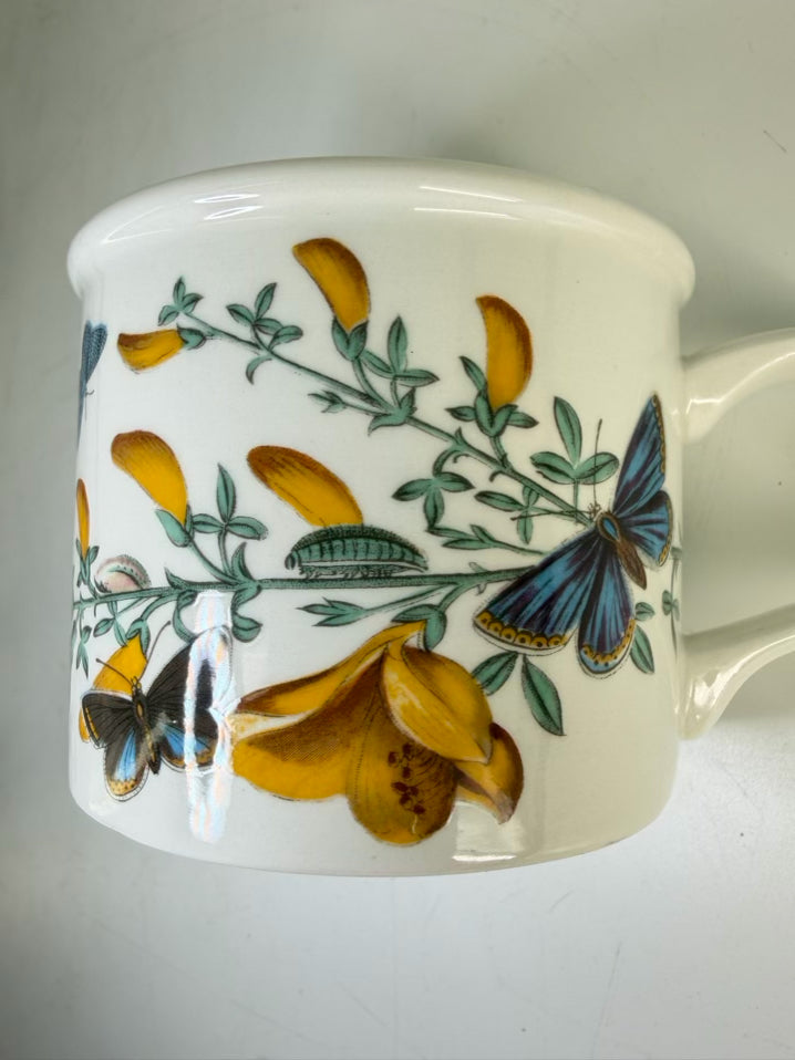 PORT MEIRION The Botanic Garden Tea Set w/ 4 Cups, Saucers, Cream & Sugar