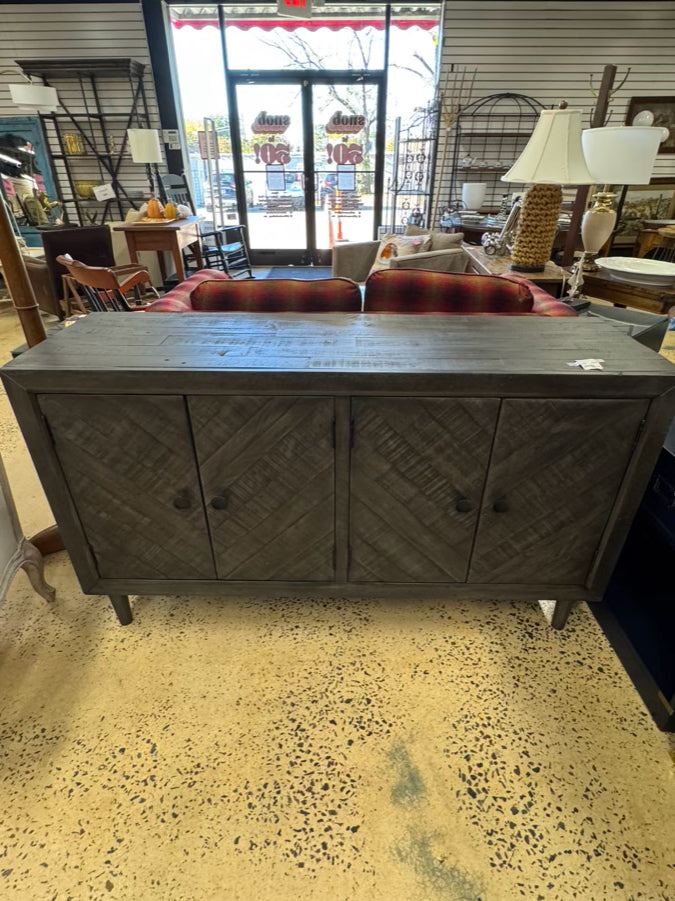 ASHLEY FURNITURE Dark Gray Wood Server