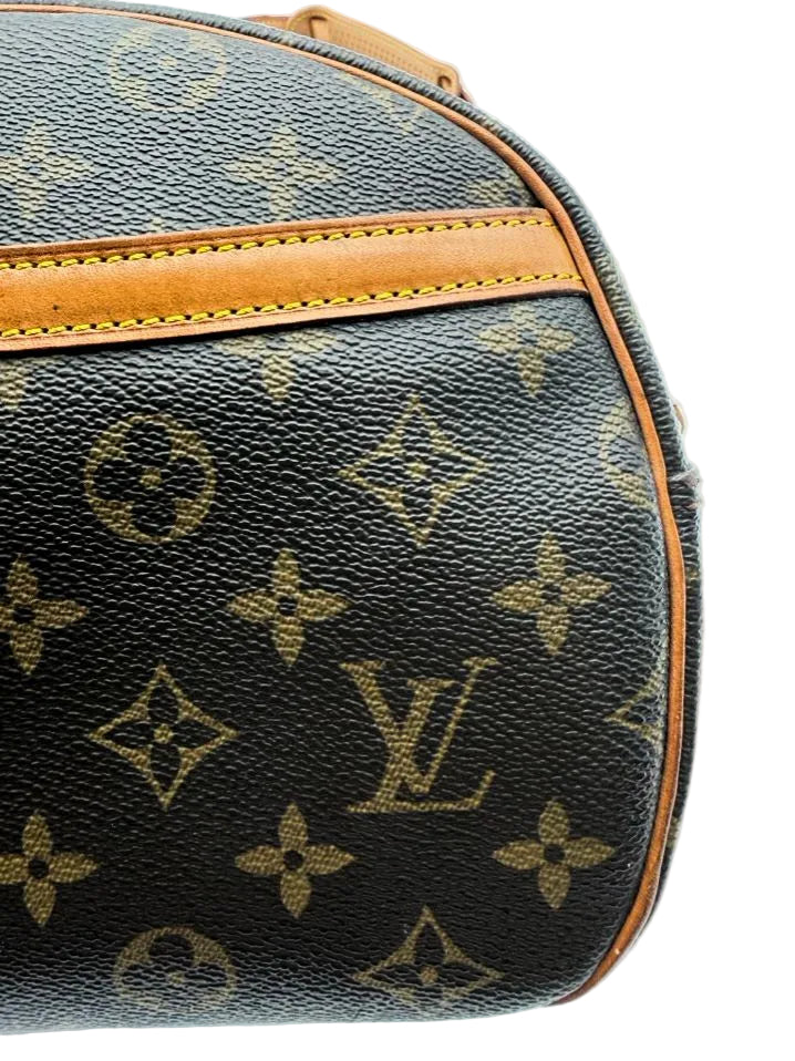 VINTAGE LOUIS VUITTON Brown Coated Canvas Monogram Blois Crossbody Bag