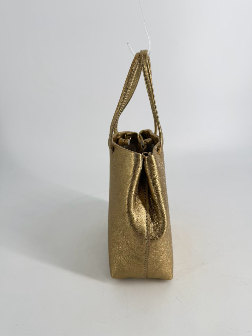 GIGI NEW YORK Gold Leather Sydney Mini Shopper Evening Bag NWT