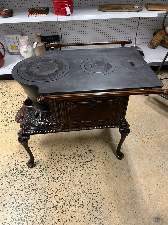 FRENCH Brown Cast Iron Decorative Stove